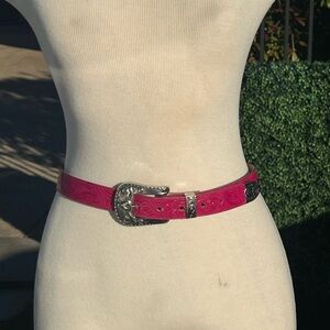 Vintage HOT PINK Belt